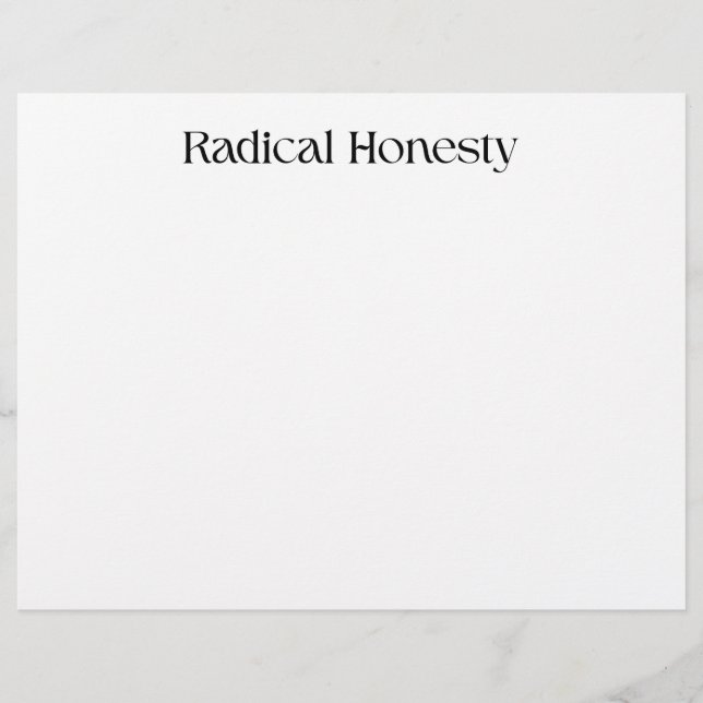 Papel Timbrado Profissional Honestidade Radical (Frente)