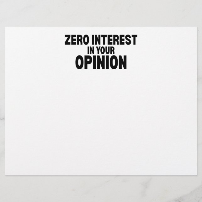Papel Timbrado Profissional Sem Interesse Na Sua Opinião (Frente)