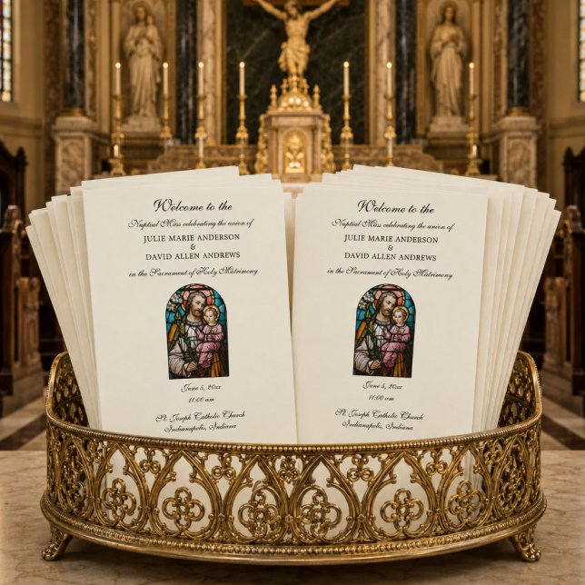 Papel Timbrado Programa de Casamento Católico Econômico     (Criador carregado)