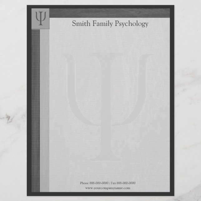 Papel Timbrado Psicóloga Letterhead (Frente)