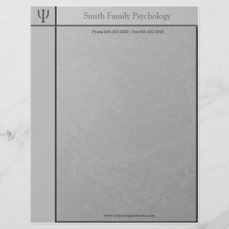 Papel Timbrado Psicóloga Letterhead