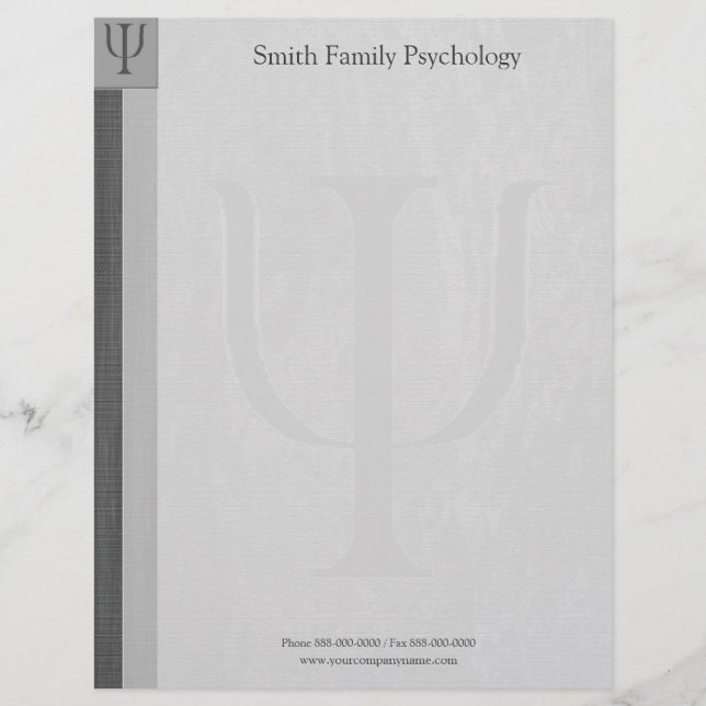 Papel Timbrado Psicóloga Letterhead (Frente)