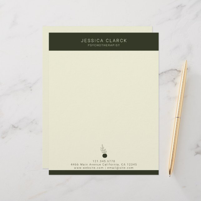 Papel Timbrado Psicoterapeutas e Conselheiros para a Saúde Mental (Frente/Verso In Situ)