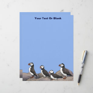Papel Timbrado Puffins Atlântico