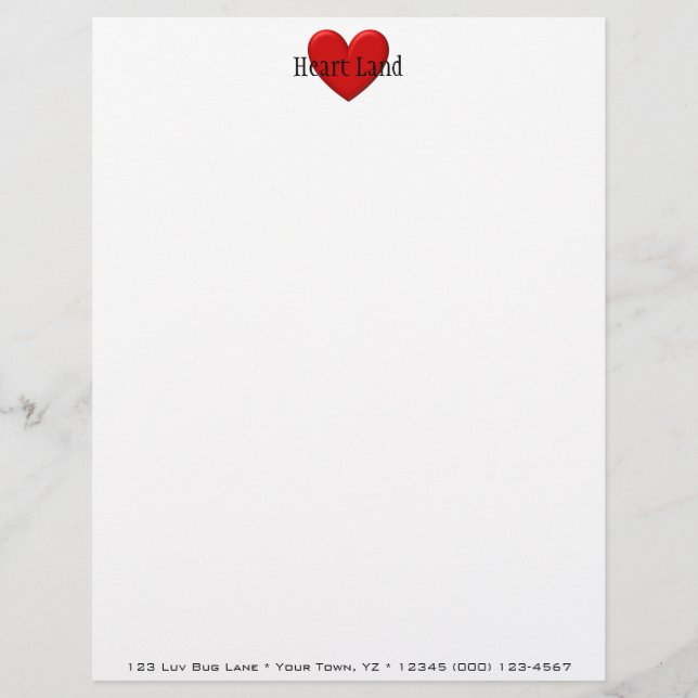 Papel Timbrado Puffy Heart (Frente)