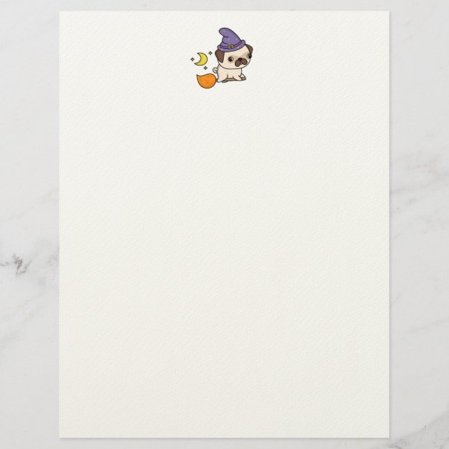 Papel Timbrado Puggy Witch Letterhead (Frente)