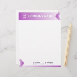 Papel Timbrado Puro E Branco Moderno Profissional