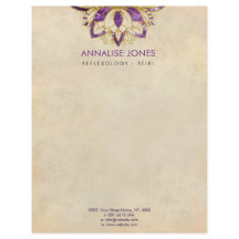 Quadro Amethyst e Dourado roxo Lotus