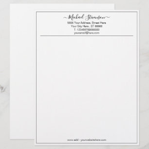 Papel Timbrado Quadro Moderno Nome de Sua Empresa Personalizado