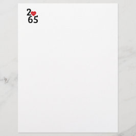 Papel Timbrado Quarto Número 256 em
