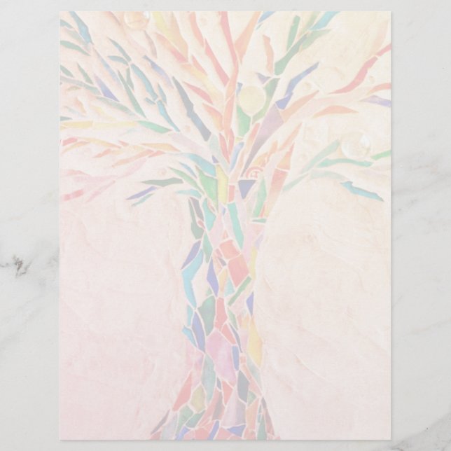 Papel Timbrado Rainbow Tree  (Frente)