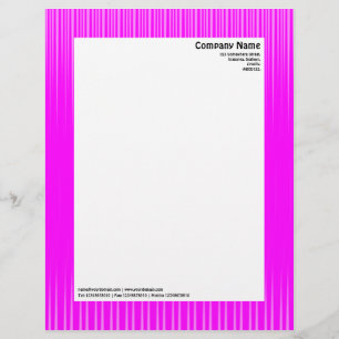 Papel Timbrado Raios - Magenta e branco