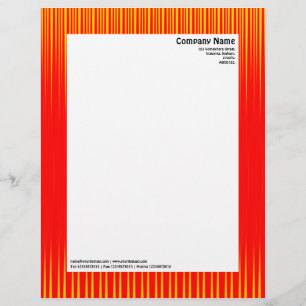 Papel Timbrado Raios - Vermelho e Amarelo