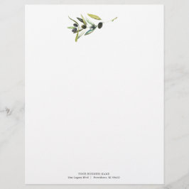 Papel Timbrado Ramo de Oliva de Design Letterhead