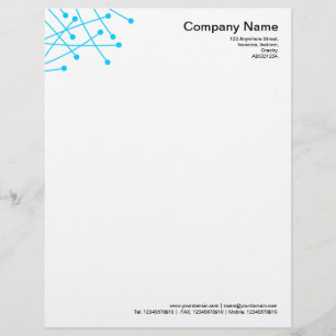 Papel Timbrado Rastreamento de Partículas - Azul-Céu