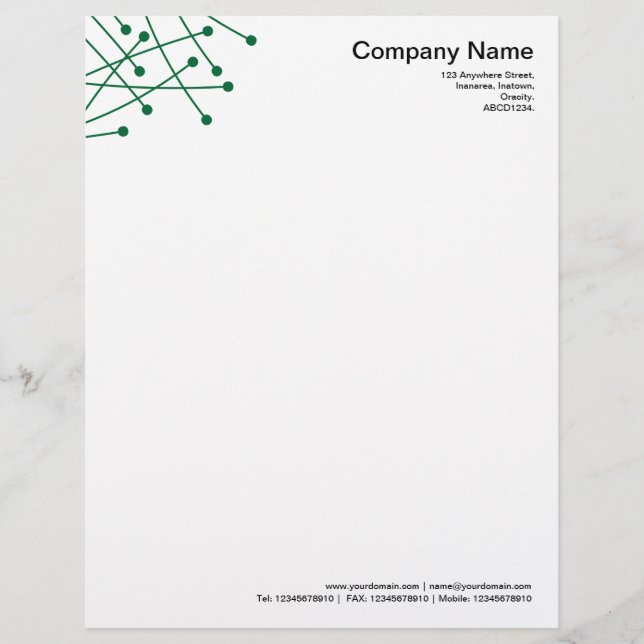 Papel Timbrado Rastreamento de Partículas - Verde Floresta (Frente)