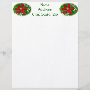 Papel Timbrado Red Clematis Felry Natal