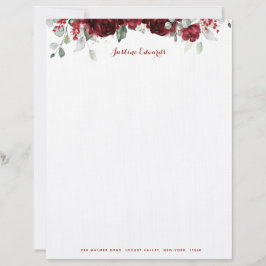 Papel Timbrado Red Peony Epiphany 