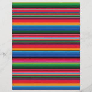 Papel Timbrado Red Serape Saltillo tradicional cobertor mexicano