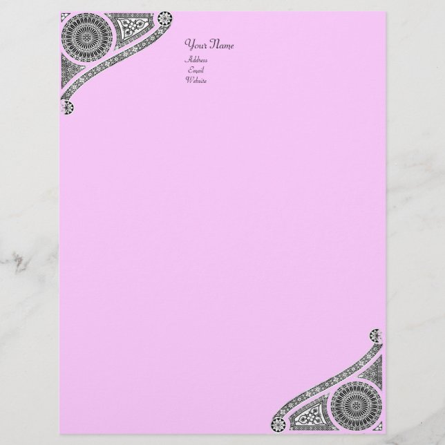 Papel Timbrado RENASCENÇA ,violeta rosa (Frente)