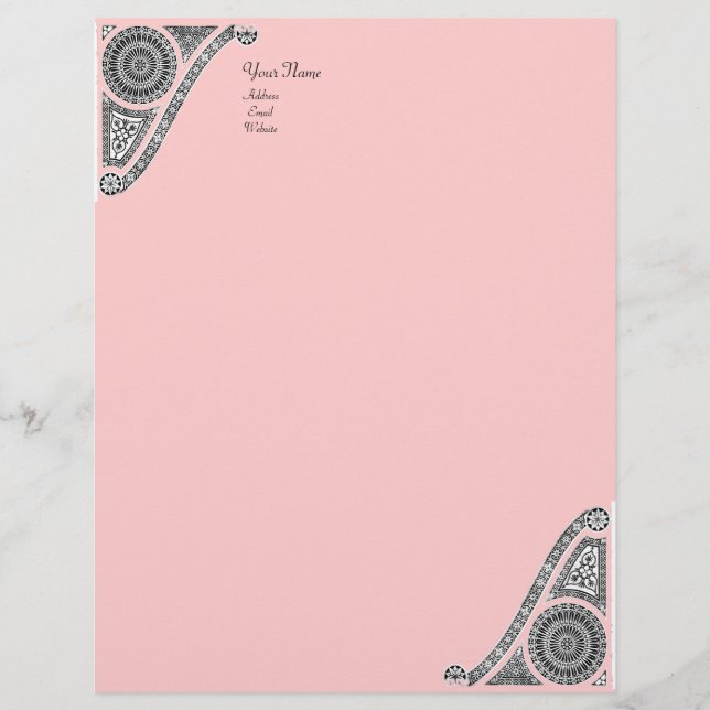 Papel Timbrado RENASCIMENTO, rosa (Frente)