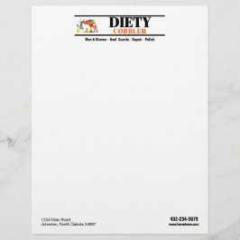 Papel Timbrado Reparação de Sapato de Sapateiro Profissional