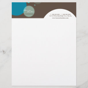 Papel Timbrado RETRO BUSINESS LETTERHEAD :: pontos grandes 4