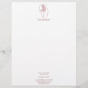 Papel Timbrado Rose Gold Doula & Nascimento