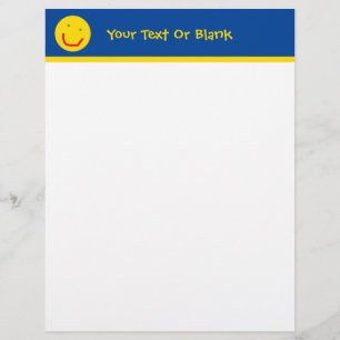 Papel Timbrado Rosto Feliz do Sol Sorridente