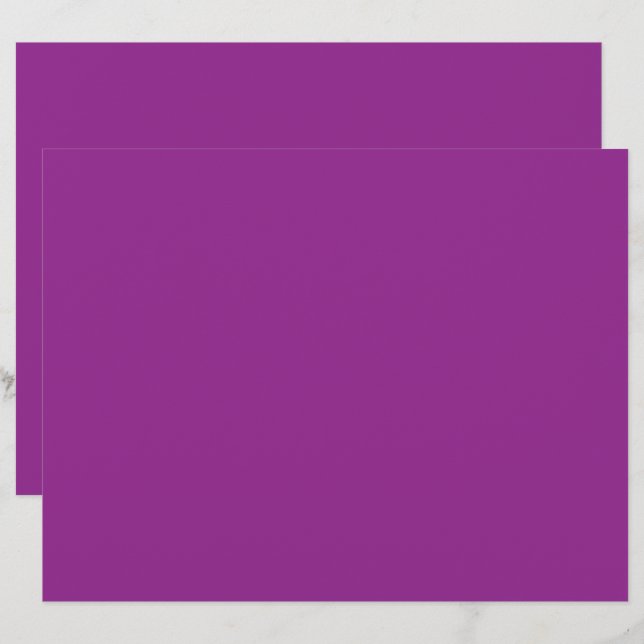 Papel Timbrado Roxo | Branding Elegante para Negóc (Frente/Verso)