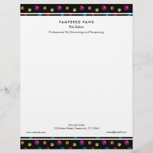 Papel Timbrado Salão Profissional de Animais de Estimação Impress