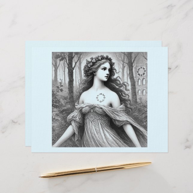 Papel Timbrado Schneewittchen Europa – Snow White Europe (Frente/Verso In Situ)