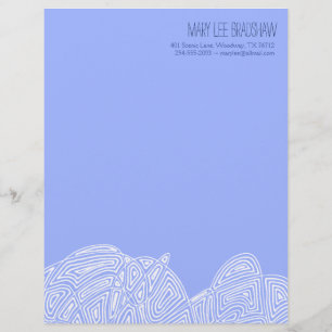 Papel Timbrado Scribbleprint acena o cabeçalho