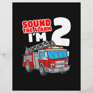 Papel Timbrado segundo aniversário de Bombeiros de 2 Anos