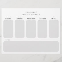 Semana Útil Programação do Planejador Organização
