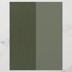 Papel Timbrado Separação personalizada da cabeça verde do Moss - 