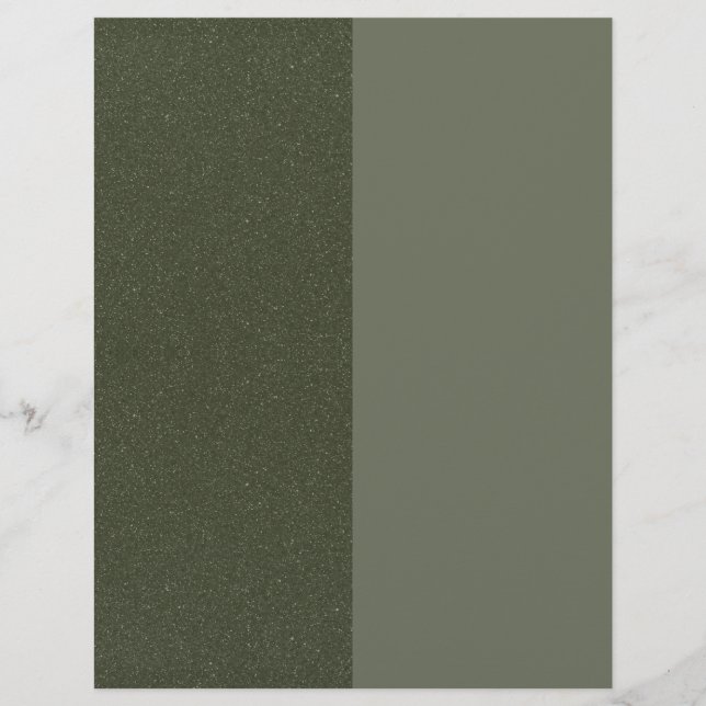 Papel Timbrado Separação personalizada da cabeça verde do Moss -  (Frente)