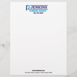 Papel Timbrado Serviço de Canalização Profissional