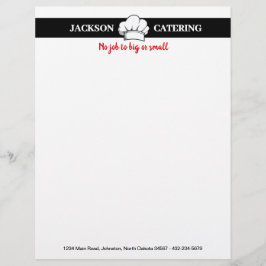 Papel Timbrado Serviço de Catering Profissional