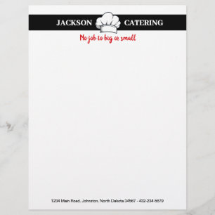 Papel Timbrado Serviço de Catering Profissional