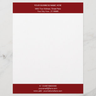 Papel Timbrado Seu endereço comercial Office Personalizado Moder