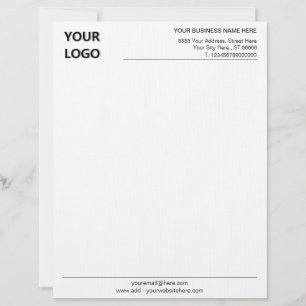 Papel Timbrado Seu logotipo de endereço comercial Office Basic L