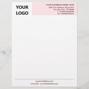 Papel Timbrado Seu Modelo Letterhead da Empresa de Informações Co