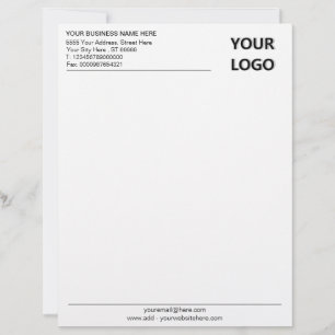 Papel Timbrado Seu Modelo Letterhead Personalizado para Empresa