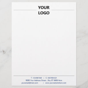 Papel Timbrado Seu timbrado comercial com logotipo