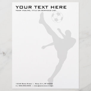 Papel Timbrado silhueta de futebol