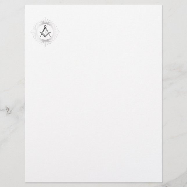 Papel Timbrado símbolo da Maçonaria (Frente)