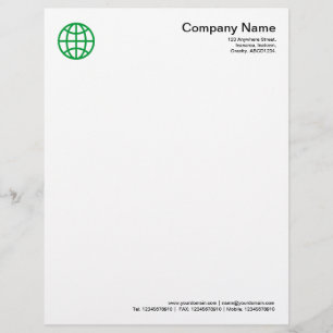 Papel Timbrado Símbolo Global - Verde-Grama