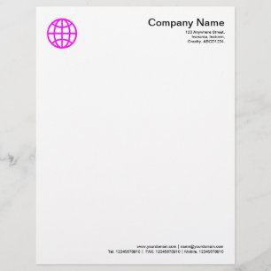 Papel Timbrado Símbolo globo - Magenta