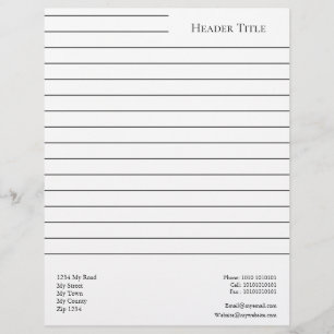 Papel Timbrado Simples alinhado personalizado